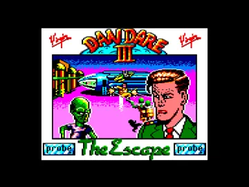 Dan Dare III - The Escape (UK) (1990) (Trainer) screen shot title